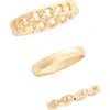 Nordstrom Rack Set Of 3 Frozen Chain Rings