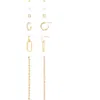 Nordstrom Rack Set Of 6 Crystal Stud Hoop & Drop Earrings In Gold