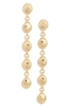 Nordstrom Rack Shell Linear Drop Earrings In Gold