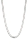 Nordstrom Rack Shimmer Dust Snake Chain Necklace In Metallic