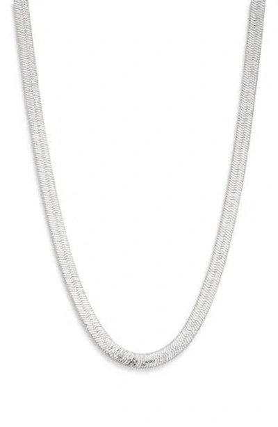 Nordstrom Rack Shimmer Dust Snake Chain Necklace In Metallic