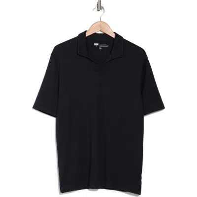 Nordstrom Rack Short Sleeve Cotton & Linen Blend Johnny Collar Polo