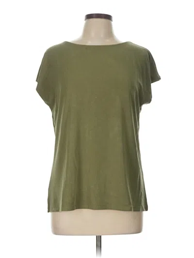 Pre-owned Nordstrom Rack Short Sleeve Top Green Boatneck Tops