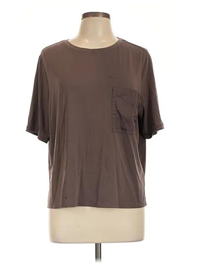 Pre-owned Nordstrom Rack Short Sleeve T-shirt In Brown