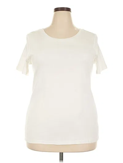 Pre-owned Nordstrom Rack Short Sleeve T-shirt In Ivory