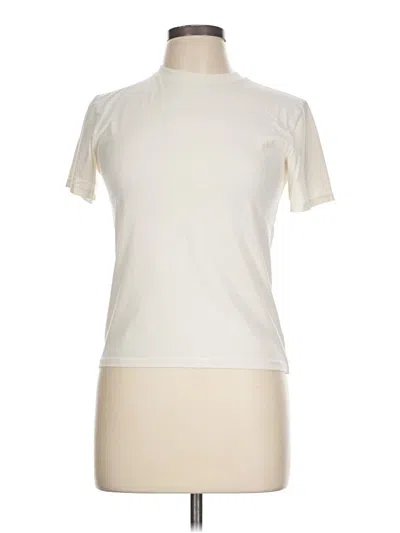 Pre-owned Nordstrom Rack Short Sleeve Turtleneck In White