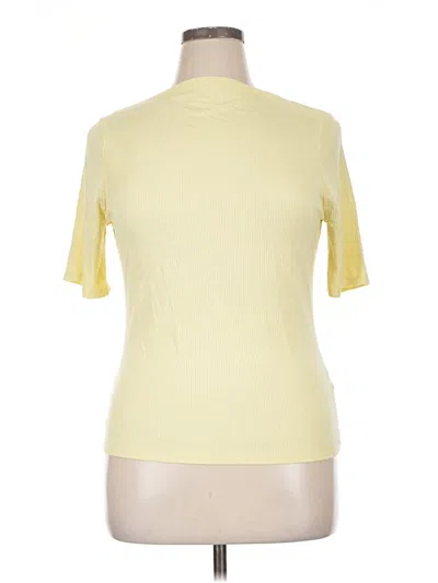 Pre-owned Nordstrom Rack Short Sleeve Turtleneck In Yellow