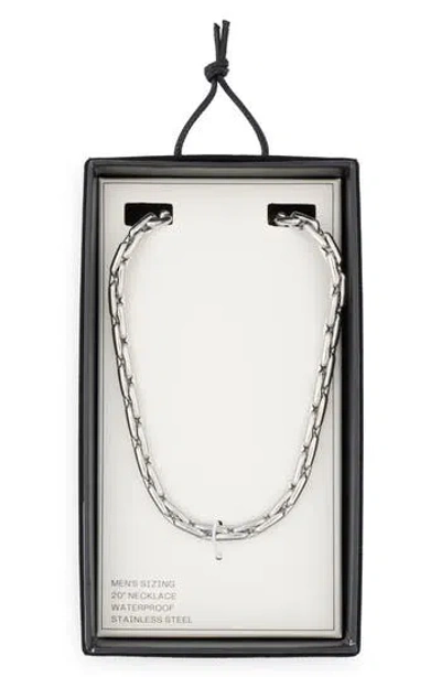 Nordstrom Rack Simple Chain Necklace In Silver