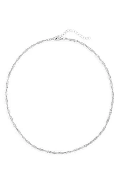 Nordstrom Rack Singapore Chain Necklace In Silver