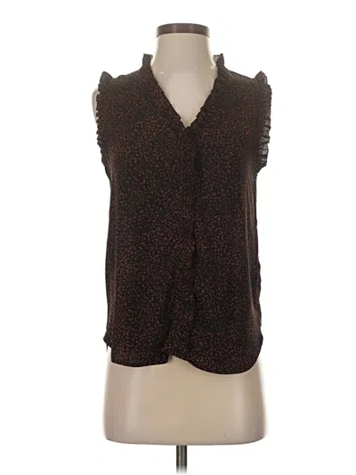 Pre-owned Nordstrom Rack Sleeveless Blouse In Brown