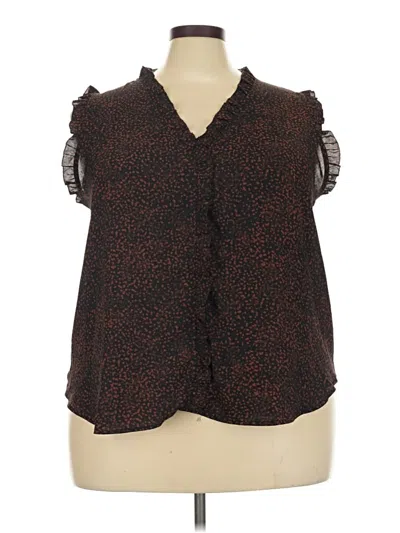 Pre-owned Nordstrom Rack Sleeveless Blouse In Brown