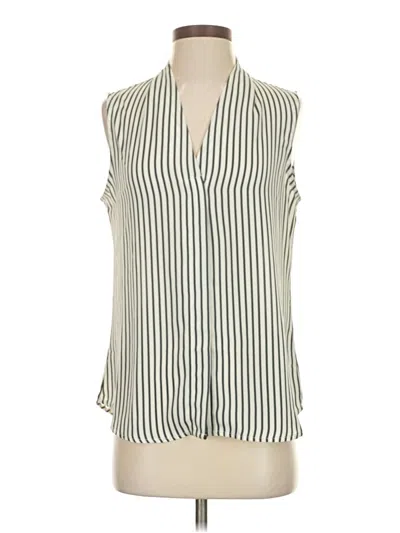 Pre-owned Nordstrom Rack Sleeveless Blouse In White