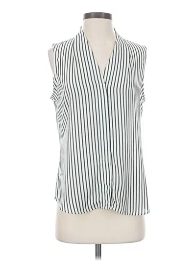 Pre-owned Nordstrom Rack Sleeveless Blouse In White