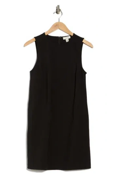 Nordstrom Rack Sleeveless Ponte Shift Dress In Black
