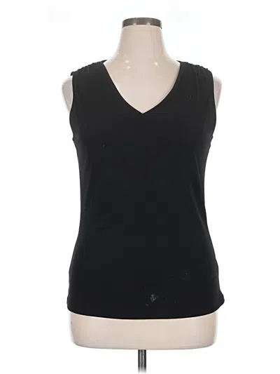 Pre-owned Nordstrom Rack Sleeveless Top Black V-neck Tops