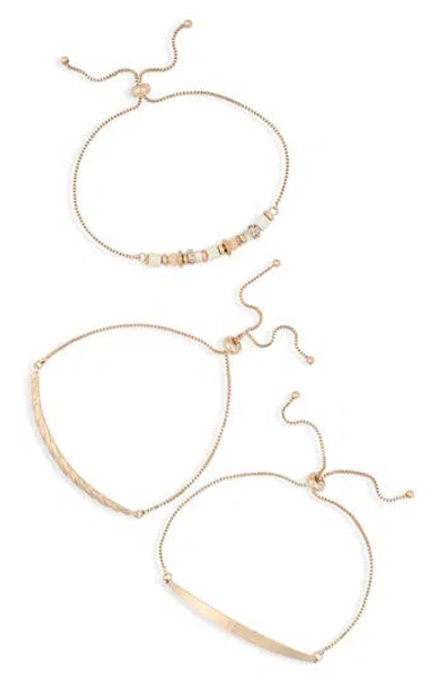 Nordstrom Rack Slider Chain Bracelet In Gold
