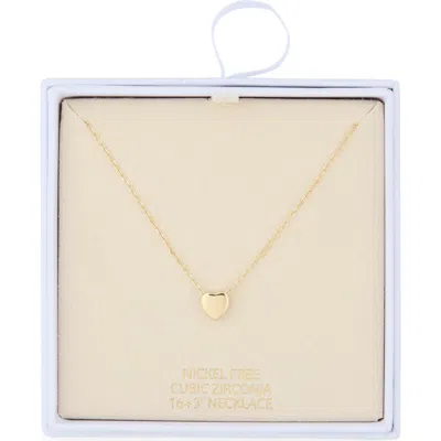 Nordstrom Rack Sliding Heart Pendant Necklace In Gold