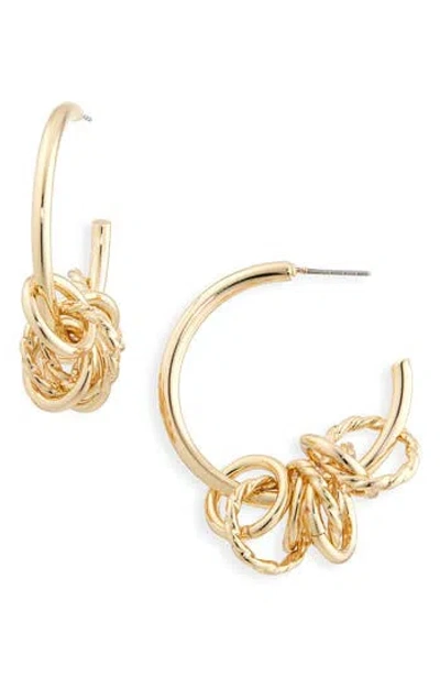 Nordstrom Rack Slinky Ring Hoop Earrings In Gold
