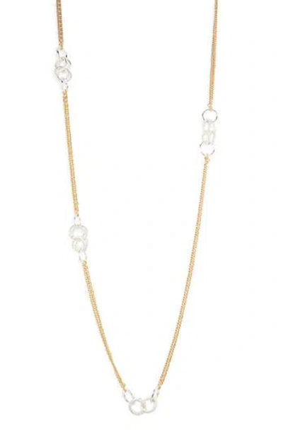 Nordstrom Rack Slinky Ring Station Chain Necklace In Gold