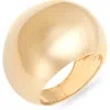 Nordstrom Rack Smooth Dome Ring In Gold