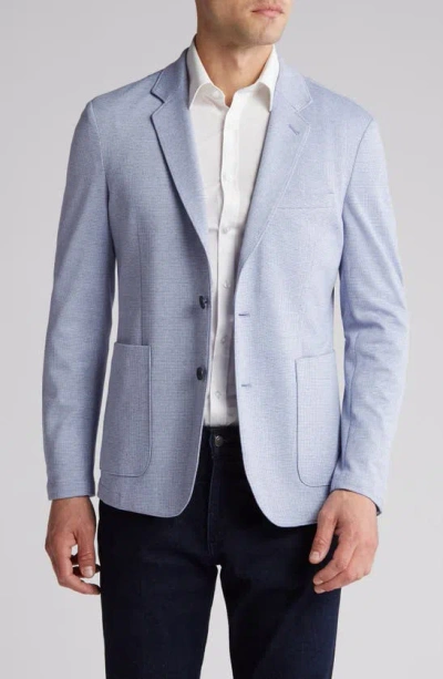 Nordstrom Rack Soft Knit Sport Coat In Blue Grey Canatabria Tooth