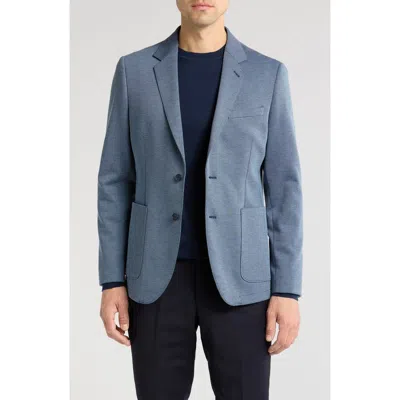 Nordstrom Rack Soft Knit Sport Coat In Navy Tuscan Texture