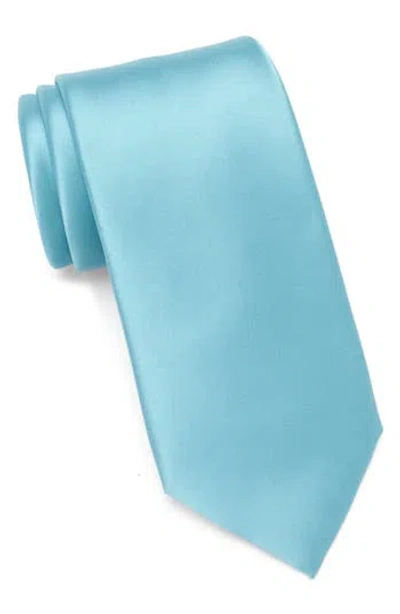 Nordstrom Rack Solid Satin Tie In Blue