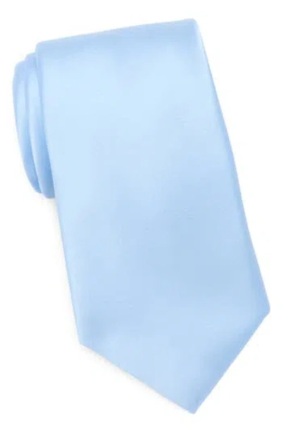 Nordstrom Rack Solid Satin Tie In Blue