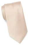 Nordstrom Rack Solid Satin Tie In Brown