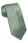 Nordstrom Rack Solid Satin Tie In Green