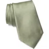 Nordstrom Rack Solid Satin Tie In Olive