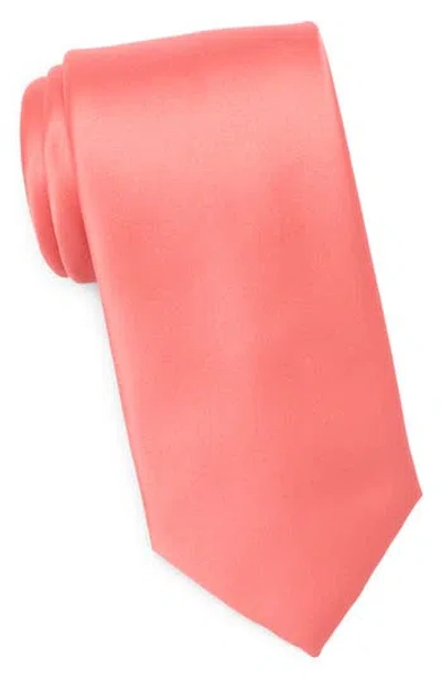 Nordstrom Rack Solid Satin Tie In Orange