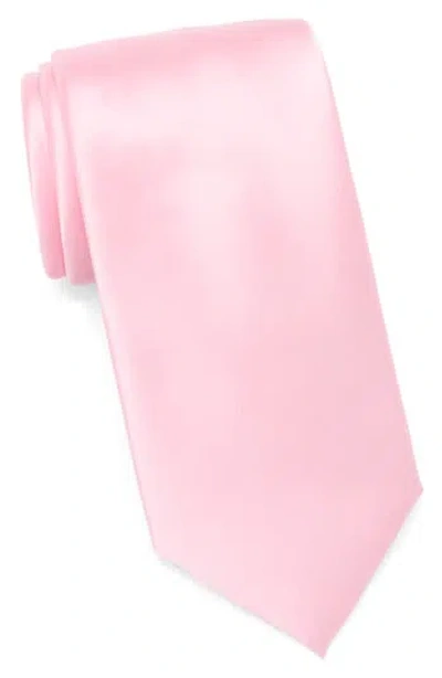 Nordstrom Rack Solid Satin Tie In Pink
