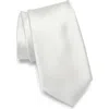 Nordstrom Rack Solid Satin Tie In Platinum