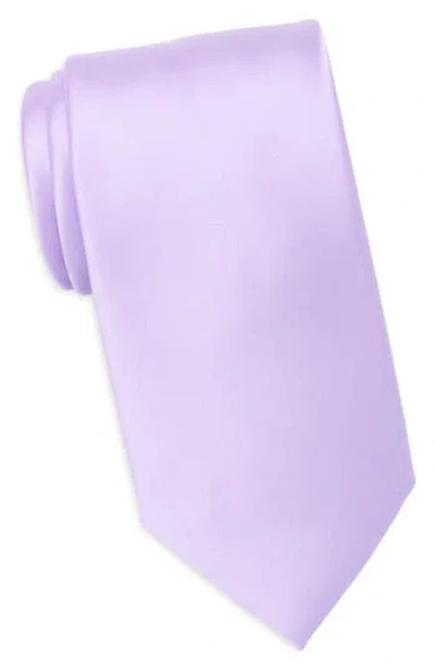 Nordstrom Rack Solid Satin Tie In Purple