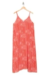 Nordstrom Rack Spaghetti Strap Cover-up Dress In Red