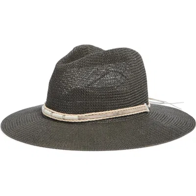 Nordstrom Rack Sparkle Trim Panama Hat In Olive Kalamata