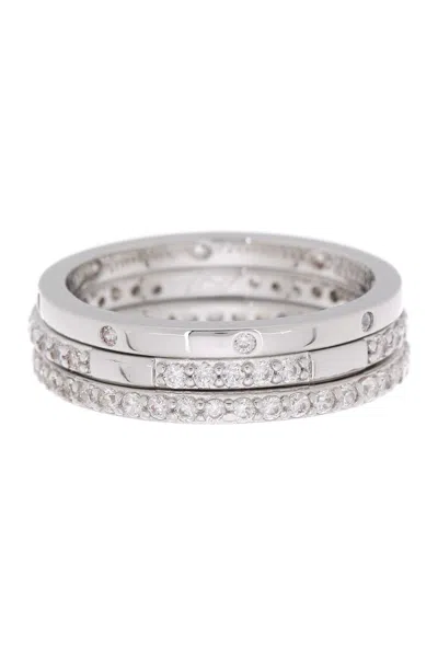 Nordstrom Rack Stackable Cz Rings In Clear- Silver