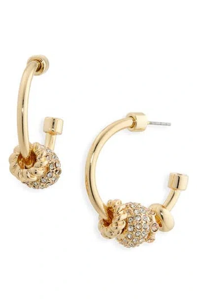 Nordstrom Rack Stacked Pavé Hoop Earrings In Gold