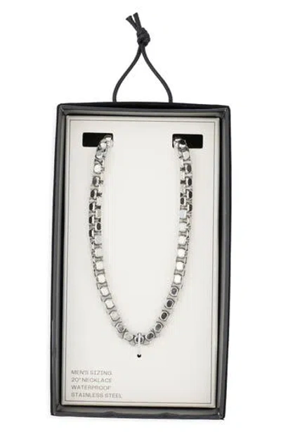 Nordstrom Rack Stainless Steel Rolo Chain Neckalce In Silver