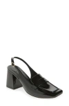 Nordstrom Rack Stasia Loafer Pump In Black Patent