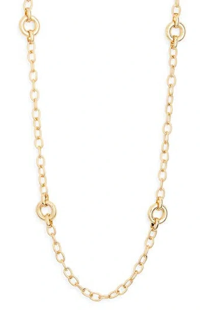 Nordstrom Rack Station Chain Long Necklace In Gold