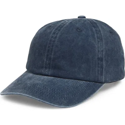 Nordstrom Rack Stonewash Cotton Dad Cap In Blue