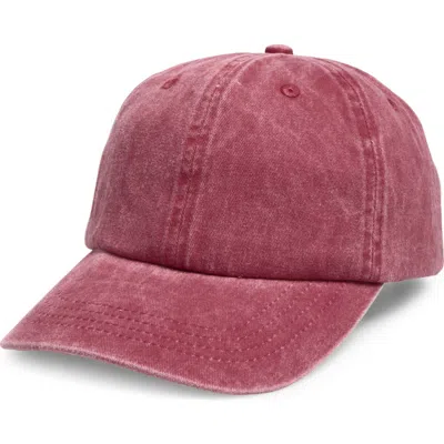 Nordstrom Rack Stonewash Cotton Dad Cap In Brown