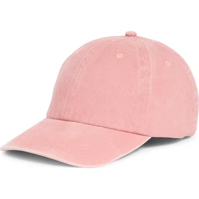 Nordstrom Rack Stonewash Cotton Dad Cap In Pink