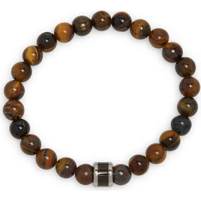 Nordstrom Rack Stretch Bead Bracelet In Brown