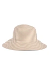 Nordstrom Rack Stripe Wide Brim Bucket Hat In Neutral