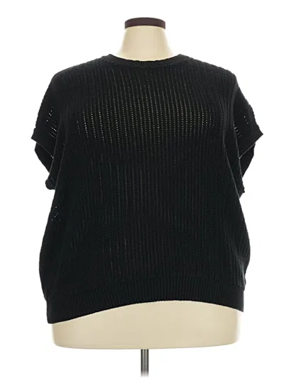 Pre-owned Nordstrom Rack Sweater Vest In Black