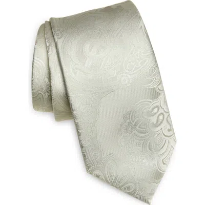 Nordstrom Rack Tacoma Paisley Silk Tie In Silver