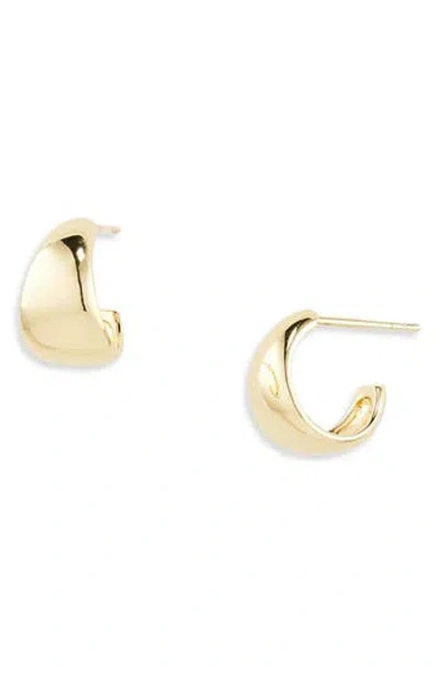 Nordstrom Rack Tapered Chubby Hoop Earrings In Gold